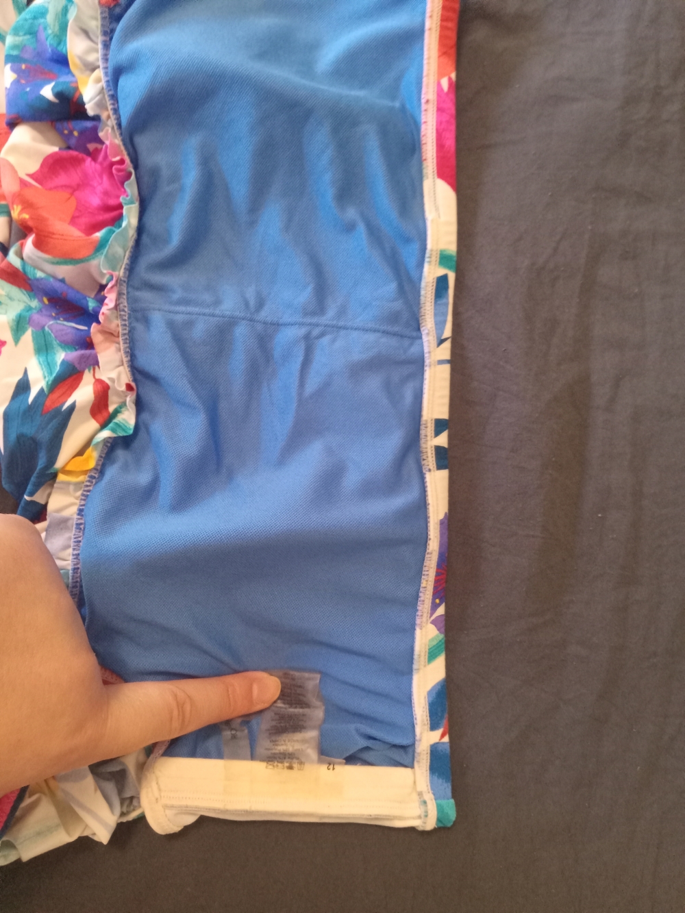Floral Off-Shoulder Bikini Set in Blue and Multi - Picture 8 of 13